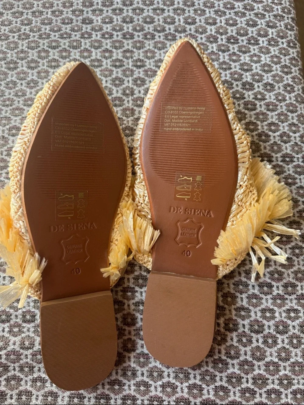 Anthropologie De Siena Marilu Flats Size 40/9